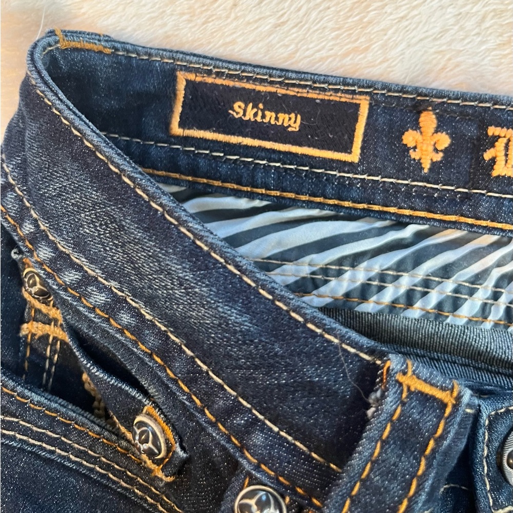 Rock Revival Calli Skinny Indigo Denim Jeans sz 29 - Picture 5 of 10
